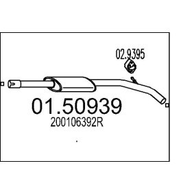 Acquista Marmitta centrale da MTS 01.50939 a buon mercato per soli 67,66 €