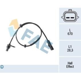 Kjøp Sensor, ABS av FAE 78512 til den lave prisen 1041,78 NOK