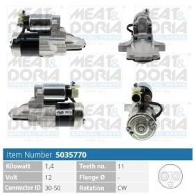 Köp Startmotor av MEAT & DORIA 5035770 till det låga priset 1660,08 kr