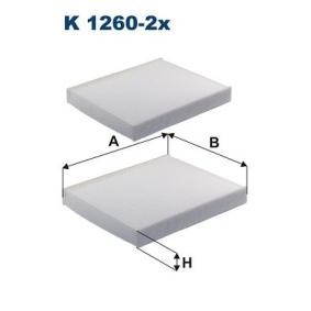 Comprar Filtro de habitáculo de FILTRON K 1260-2x a bajo precio de 28,71 €