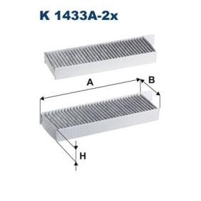 Kjøp Kupefilter av FILTRON K 1433A-2x til den lave prisen 203,20 NOK