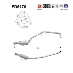 Køb Partikelfilter af AS FD5176 til den lave pris 6162,94 DKK