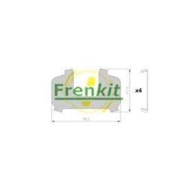 Antiquietschfolie für Bremsbeläge von FRENKIT 940064