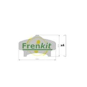 Acquista Sfoglia anticigolío, Pastiglia freno, (Piastra posteriore) da FRENKIT 940157 a buon mercato per soli 6,22 €