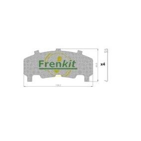 Kjøp Antiknirkefolie, bremsebelegg (bakplate) av FRENKIT 940220 til den lave prisen 84,15 NOK