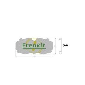 Acquista Sfoglia anticigolío, Pastiglia freno, (Piastra posteriore) da FRENKIT 940295 a buon mercato per soli 7,02 €