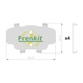 Köp Anti-skrik-folie, bromsbelägg (skivor) av FRENKIT 940309 till det låga priset 64,03 kr