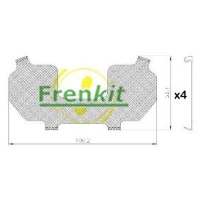 Achetez des Transparent anti-bruit, plaquette de frein (panneau dorsal) FRENKIT 940332 à prix pour 8,92 €