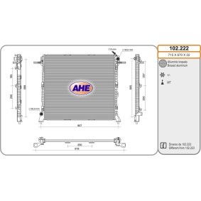 Acquista Radiatore motore da AHE 102.222 a buon mercato per soli 323,81 €
