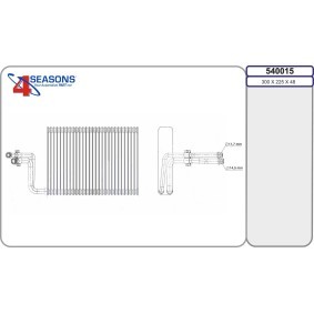 Verdampfer, Klimaanlage 540015