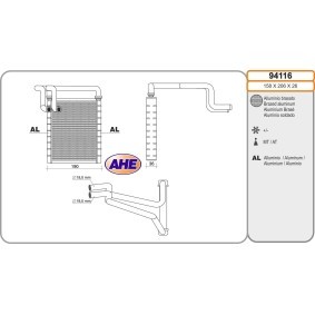Acquista Radiatore riscaldamento da AHE online per pro_cee'd Van / Hatchback (JD) a prezzi moderati