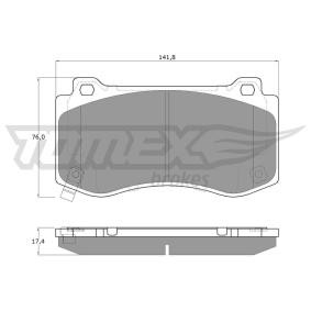 Acquista Kit pastiglie freni da TOMEX brakes TX 19-95 a buon mercato per soli 39,35 €