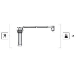 Acquista Kit cavi candele da MAGNETI MARELLI 941255200830 a buon mercato per soli 29,21 €