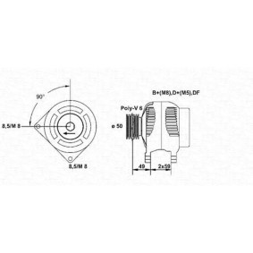 Lichtmaschine für SAAB von MAGNETI MARELLI