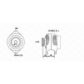 Kjøp Dynamo av MAGNETI MARELLI 943346087010 til den lave prisen 2600,47 NOK