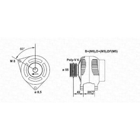 Kjøp Dynamo av MAGNETI MARELLI 943355014010 til den lave prisen 2505,50 NOK