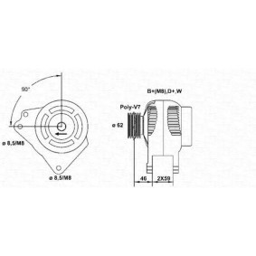 Lichtmaschine 943356331010 von MAGNETI MARELLI günstig für 284,22 € online kaufen