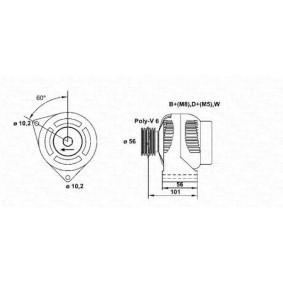 Lichtmaschine von MAGNETI MARELLI 943356514010