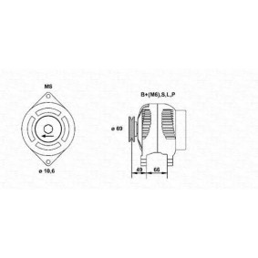 Kjøp Dynamo av MAGNETI MARELLI 943356579010 til den lave prisen 3685,45 NOK