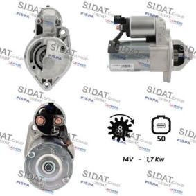 Anlasser S12VA0814 von SIDAT günstig für 186,04 € online kaufen