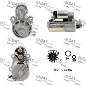 Köp Startmotor av SIDAT S12VS0696 till det låga priset 2508,41 kr