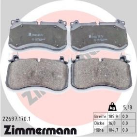 Bremsbeläge für MERCEDES-BENZ von ZIMMERMANN