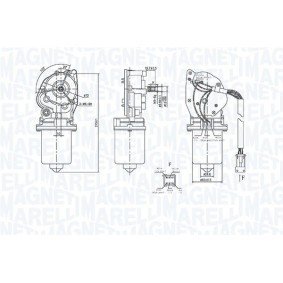 Osta Pyyhkijän moottori MAGNETI MARELLI:llä 064361500010 edullisesti hintaan 394,50 €