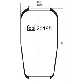 Federbalg, Luftfederung 20185 MAN von FEBI BILSTEIN