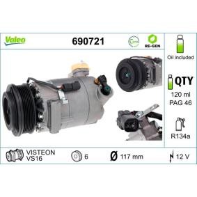 Klimakompressor 690721 von VALEO günstig für 332,79 € online kaufen