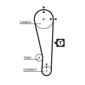 Achetez des Courroie de distribution GATES 1213RM à prix pour 11,46 €