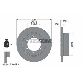 Acquista Disco freno da TEXTAR 92304003 a buon mercato per soli 78,06 €