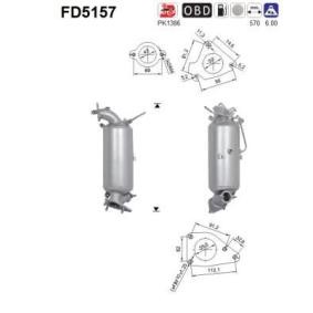 Achetez des Filtre à particules AS FD5157 à prix pour 524,81 €