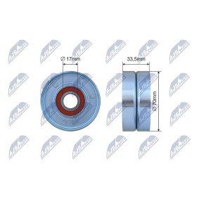 Compre Rolo tensor, correia trapezoidal estriada de NTY online para SRX a preços moderados