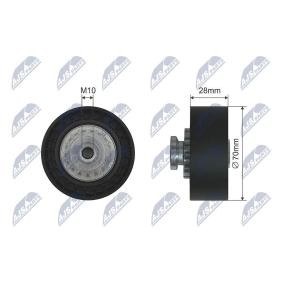 Compre Rolo tensor, correia trapezoidal estriada de NTY online para 19 I Cabriolet (D53_) a preços moderados