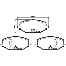 Acquista Kit pastiglie freni da HELLA 8DB 355 040-801 a buon mercato per soli 55,39 €