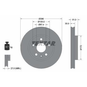 Acquista Disco freno da TEXTAR 92186905 a buon mercato per soli 76,06 €