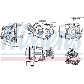 Comprar Válvula EGR de NISSENS 98424 a bajo precio de 118,29 €