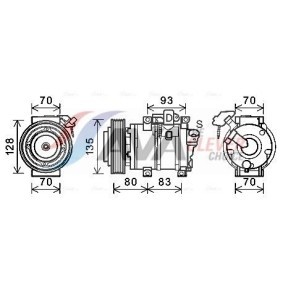 Acquista Compressore aria condizionata da AVA COOLING SYSTEMS online per MDX (YD2) a prezzi moderati