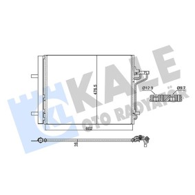 Klimakondensator 353135 für FORD