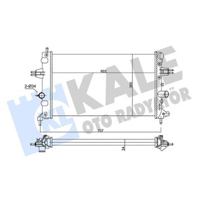 Achetez des Radiateur du moteur KALE OTO RADYATOR 354105 à prix pour 101,36 €