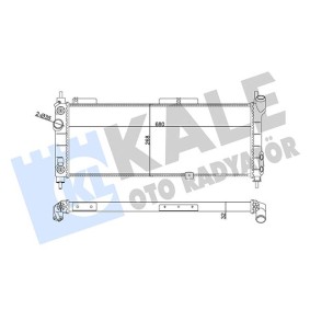 Achetez des Radiateur du moteur KALE OTO RADYATOR 357025 à prix pour 90,53 €