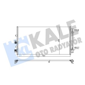 Klimakondensator 357280 für FORD
