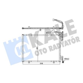 Klimakondensator 357315 für FORD