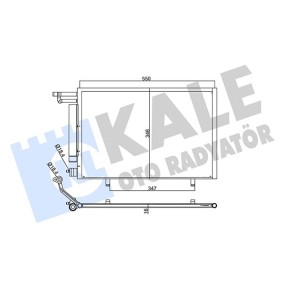 Klimakondensator 357855 für FORD