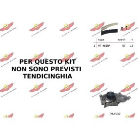 Achetez des Kit de distribution + pompe à eau AUTOKIT 04.5B04PA à prix pour 140,51 €