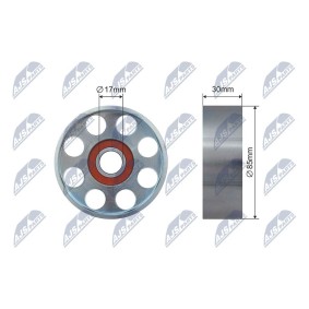 Compre Rolo tensor, correia trapezoidal estriada de NTY online para Defender SUV (L316) a preços moderados