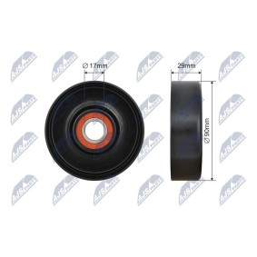 Compre Rolo tensor, correia trapezoidal estriada de NTY online para DISCOVERY IV VAN (L319) a preços moderados