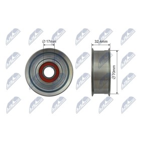 Compre Rolo tensor, correia trapezoidal estriada da NTY RNK-NS-045 a um preço baixo por 37,18 €