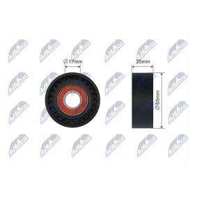 Compre Rolo tensor, correia trapezoidal estriada de NTY online para Expert III Minibus (V) a preços moderados