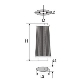 Compre Filtro de aire de alto flujo de GREEN online para D10 (E39) a precios moderados